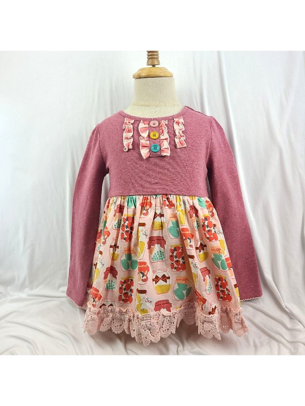 Matilda Jane Wonderment Oh Sugar Tunic Fruit Jam Skirt Long Sleeve Size 4 NWT